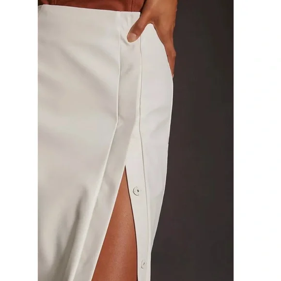 Anthropologie faux leather maxi skirt - Picture 2 of 2